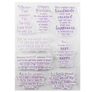 DIY Transparent Stamp Silicone Handmade Thanks Theme Photo Card Album Seals