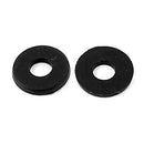 M5 x 10mm x 1mm Black Nylon Flat Washers Gaskets Spacers 100PCS A7D9