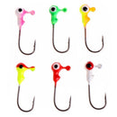 50pcs Mini Jigging Head Lead Big Eye CrankBait Hook Lure Fishing Tackle Hooks