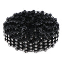 1 yd Black Rhinestone Beaded Ribbon Chain Trim Embellishment DIY Crafts 17mm