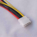 4 Pin IDE 1-to-3 Molex IDE Power Supply Y Splitter Z4X2 Exentsion HOT Cable Q8Y0