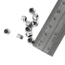 10Pcs M4 Stainless Steel A2 Nylon Collar Insert Self-lock Nuts Bolts Screws