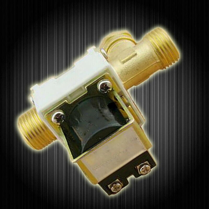 DC 12V 1/2" Brass Electric Solenoid Valve For Water Air N/C Normally Closed HRTS