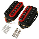 Double Coil Humbucker Electric Guitar Neck Bridge Pickup Red And Black