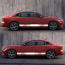 1 Pair Vinyl Car Styling Stickers Long Stripe Totem Side Skirt Decals Graphics