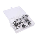 75pcs Fishing Rod Pole Guides Tip Rings Repair Kit Mixed 8 Sizes