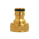 3PCS Brass Hose Tap Connector 3/4" Garden Pipe Adaptor