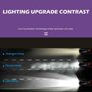 1 Pair COB LED Car Headlight Bulbs 72W Headlamp Fog Light Purple (H11)