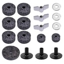 18Pcs Drum Set Cymbal Replacement Parts Accessories(3Pcs Cymbal Sleeves +3P C2M4