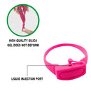1 Set Outdoor Hand Dispenser Bracelet with Empty Squeeze Bottle (Rose Red) A