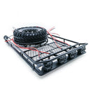 Roof Luggage Rack 4 Led Light Bar For 1/10 Rc Crawler For D90 For Axial For