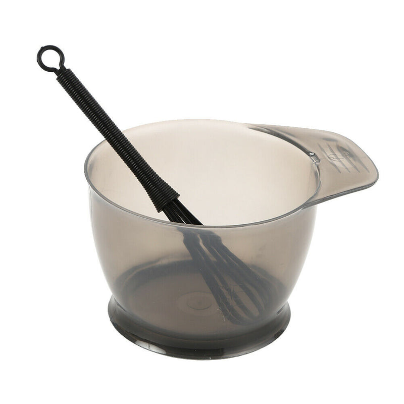 5pcs Hair Dye Bowl +3 Brush + 1 Ear Shield Combo Set Coloring Tint (Black)