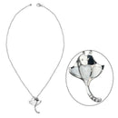 Personality Stingray Fish Alloy Mens Devil Ray FishPendant Necklace Decor 1x