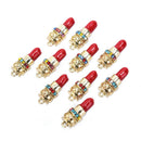 10Pcs/set Enamel Alloy Crystal Lipstick Charms Pendant Jewelry Craft DIY Makin-