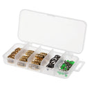 69x Fishing Sinkers Kit W/ Split Rings Jig Hook Snaps Luminous Beads
