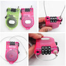 3 Feet Retractable BMX Bike Bicycle Cycle Cable Combination Lock Luggage JM