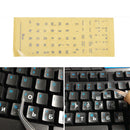 Russian Transparent Keyboard Stickers Letters for Laptop Notebook Computer PCC,t