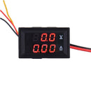 New Digital LED DC 10A Volt Amp Watt Power Monitor Ammeter Voltmeter Red&Red
