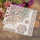DIY Flower Coffee Stencils Cake Baking Template Scrapbooking Painting Decor