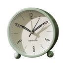 Silent Alarm Clock Kids Students Bedroom Bedsides Analogue Alarm Clock Green