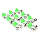 10Pcs fishing rod bite alarm bells twin bell clip alerter fish tackle tool ME