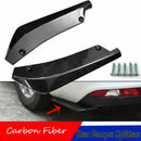2PC Universal Carbon Fiber Rear Bumper Lip Diffuser Splitter Canard Protector CY