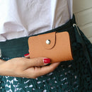 4pcs Women PU Leather Handbag Shoulder Bag Clutch Bag Card Holder(Brown)
