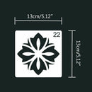24pcs Mandala DIY Painting Drawing Templates Ruler Stencil Scrapbooking Crafts