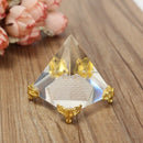 Beautiful Fashion Egypt Egyptian Crystal Clear Pyramid Ornament Home Decor  H5X6