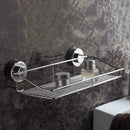 Vacuum Suction Type Bathroom Kitchen Storage Rack Shelf Holder with 3 Hooks