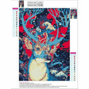Full Square Diamond 5D DIY Diamond Painting "Coloured elk" Embroidery Cross