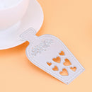Love Heart Vase DIY Metal Scrapbook Craft Embroidery Cutting Die
