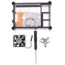 9-Layer Acrylic Two-color Case with Cooling Fan for Raspberry Pi 4 FTME
