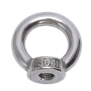 2Pcs Stainless Steel Raw Style Shield Anchor Eye Bolts M10 x 112mm