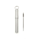 Pocket waterproof titanium alloy toothpick with holder outdoor traveling tool Ew