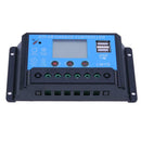 12/24V 10A LCD USB Solar Regulator Charge Controller Battery Protection