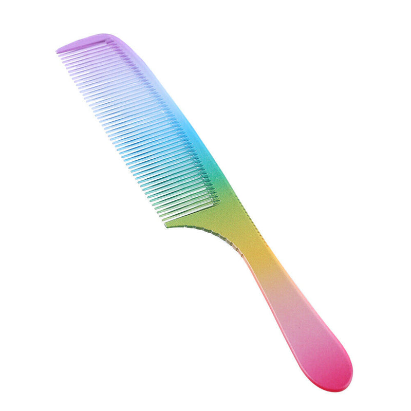 Anti-Static Rainbow Hair Comb Double Head Entangled Hair Styling Tool (10) A