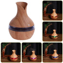 Ultrasonic Mini Wooden Aromatherapy Humidifier 7Color LED Light Diffuser/1