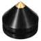 4Pcs Ebony Wooden HIFI Speaker Isolation Spike Cone Copper Feet 23 mm +Base Pad
