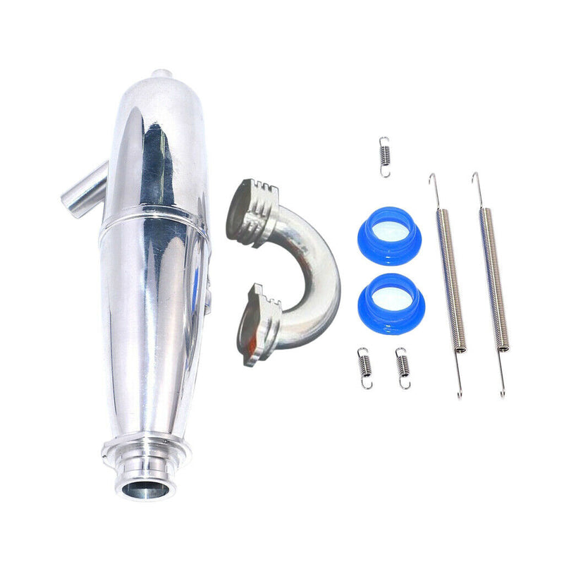 Aluminum Exhaust Pipe Tubing for 1/8 VX GO Truck Buggy 21CXP 28CXP Nitro Car