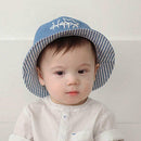 New Fisherman Cowboy Hat Infant Baby Caps Cartoon English Alphabet Sun Hat A