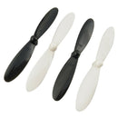 Propeller Set Airscrew Replacement For Hubsan X4 H107L Accessory Black+White