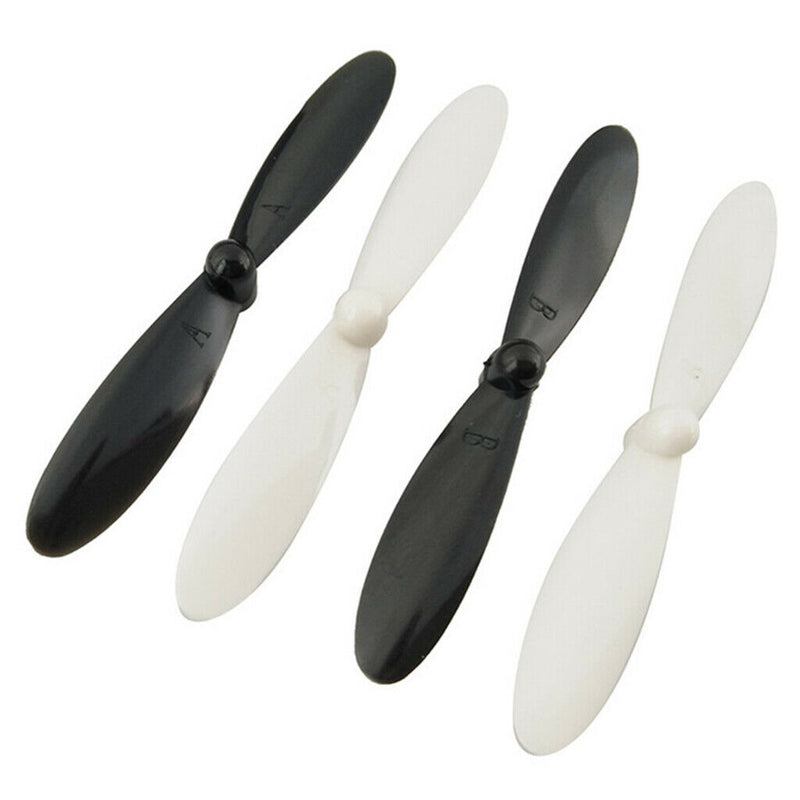 Propeller Set Airscrew Replacement For Hubsan X4 H107L Accessory Black+White