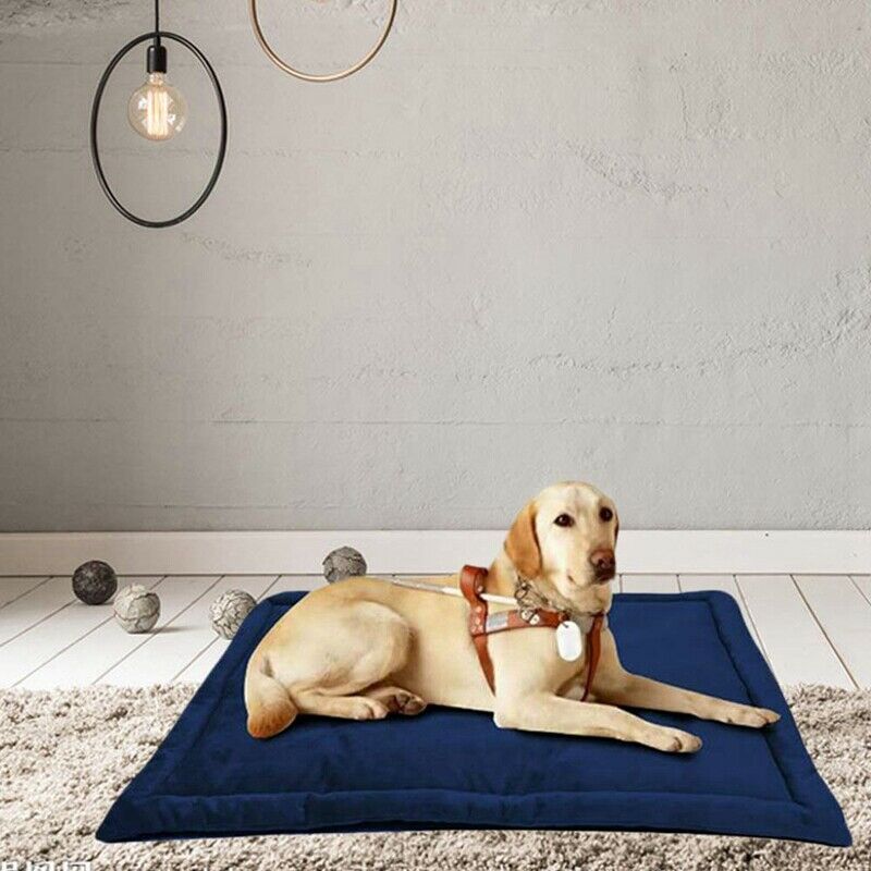 Dog Bed Mat, Dog Crate Pad Mat, Dog Mattress Washable Blankets Anti-Slip Pe