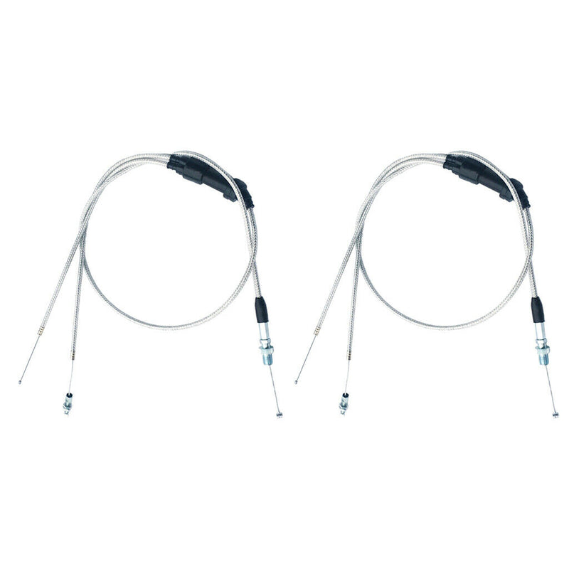 2X Dirt Bike Dual Throttle Grip Cable Wire For