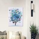 5D DIY Special Shaped Diamond Painting Blue Tree Cross Stitch Embroidery