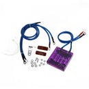Digital Display Fuel Saver Grounding Voltage Regulator Stabilizer (Purple)