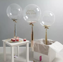 Round Clear balloons Transparent 24 inch Big Giant birthday Ballons Any Occasion