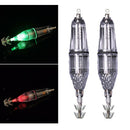 2x Luminous Squid Jig Hook Underwater Night Fishing Lure Light Glow in Dark