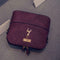 Women Fashion Crossbody Bag PU Plaid Deer Pendant Shoulder Bag(Purple)